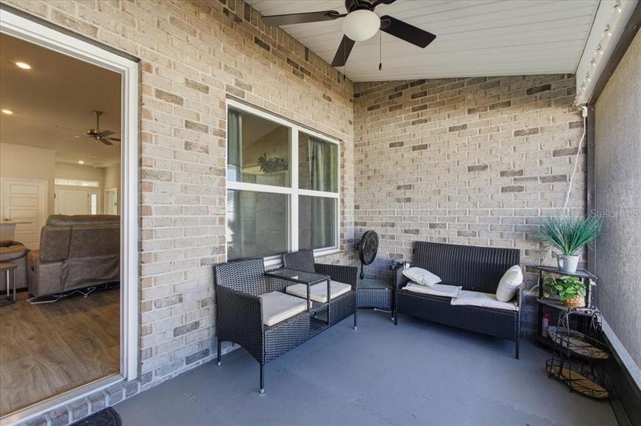 Exterior details and patio area of a home in , Palm Coast (Image 4). Exterior details and patio area of a home in , Palm Coast (Image 4).
