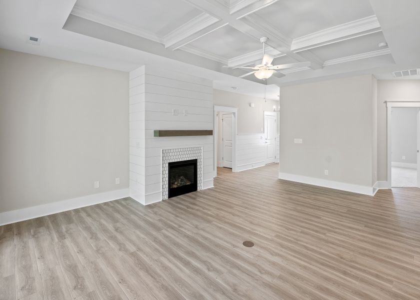 Representative unfurnished interior of a home built from the Birchwood by Bill Clark Homes in Osprey Landing, Southport (Image 14).