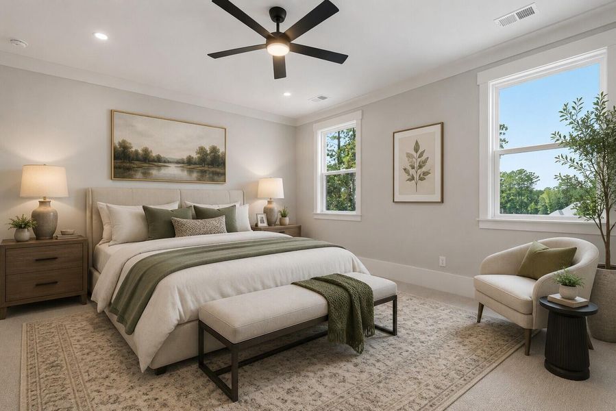 Furnished interior view inside a new home in , Moncks Corner (Image 10).