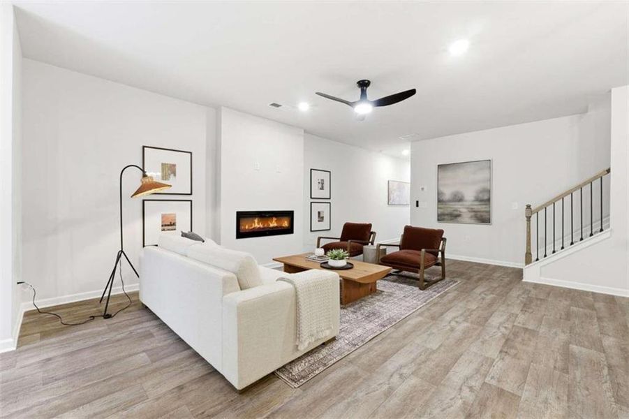 Furnished interior view inside a new home in Concord Oaks, Powder Springs (Image 26). Furnished interior view inside a new home in Concord Oaks, Powder Springs (Image 26).