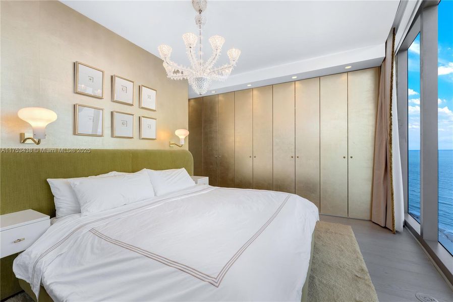 Furnished interior view inside a new home in , Sunny Isles Beach (Image 4). Furnished interior view inside a new home in , Sunny Isles Beach (Image 4).