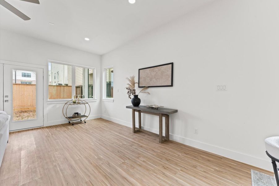 Furnished interior view inside a new home in , Houston (Image 17). Furnished interior view inside a new home in , Houston (Image 17).