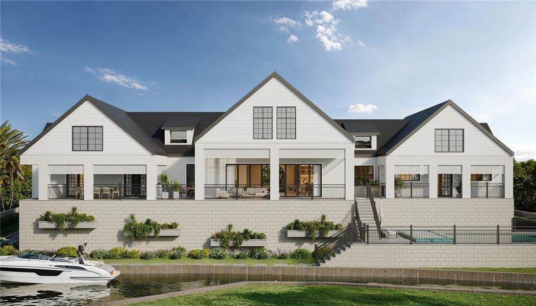 Front exterior of a new home in , Sarasota, FL, highlighting curb appeal (Image 13).