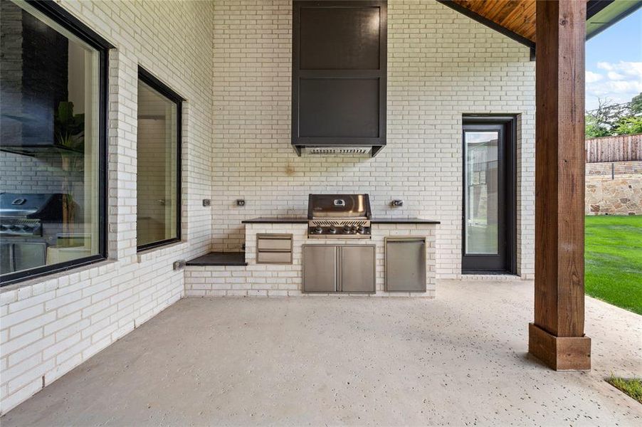 Exterior details and patio area of a home in , Aledo (Image 3). Exterior details and patio area of a home in , Aledo (Image 3).