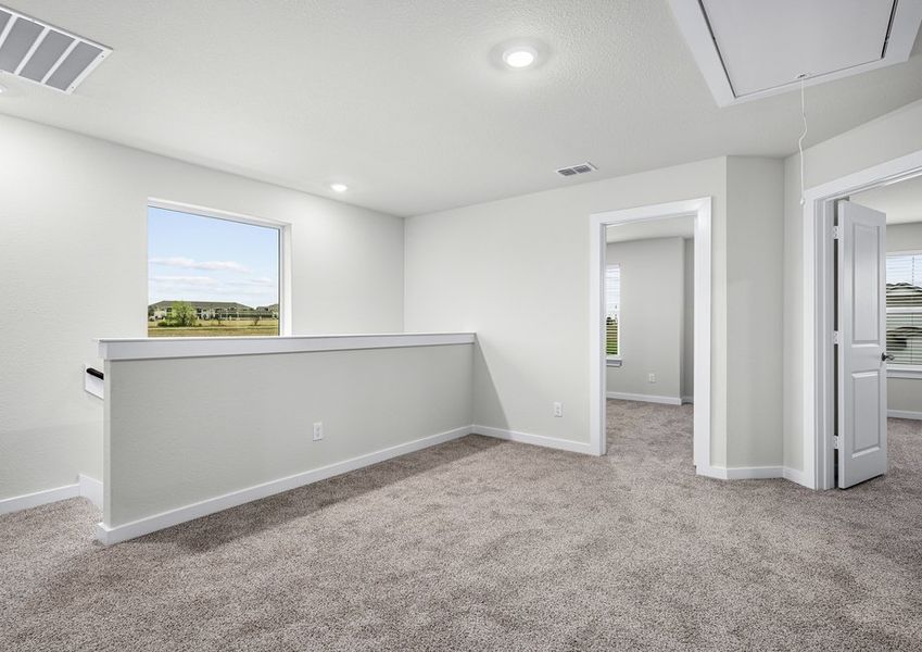 The secondary bedrooms are the perfect space for children's bedrooms or guest rooms.