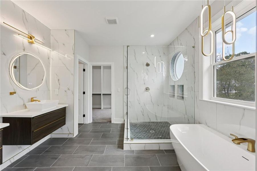 Furnished interior view inside a new home in , Atlanta (Image 15).