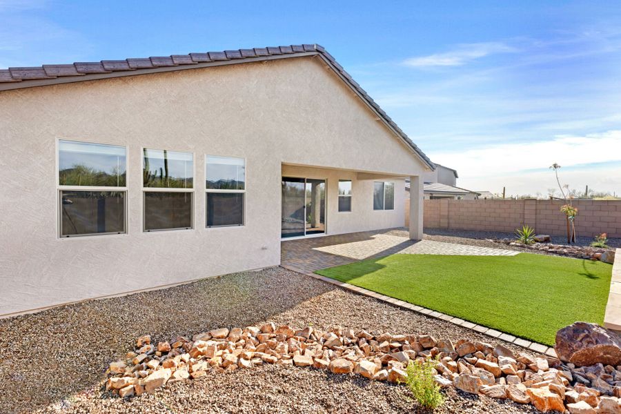 Exterior details and patio area of a home in Montelena, Marana (Image 11). Exterior details and patio area of a home in Montelena, Marana (Image 11).