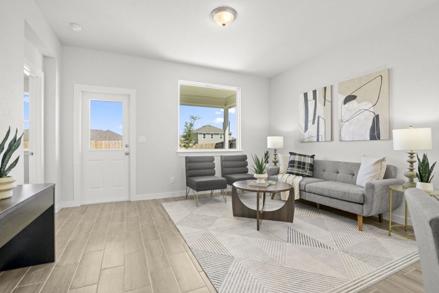Furnished interior view inside a new home in Talley Fields, San Antonio (Image 14).