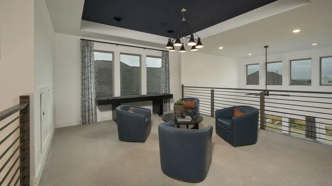 Furnished interior view inside a new home in Grand Central Park, Conroe (Image 15).