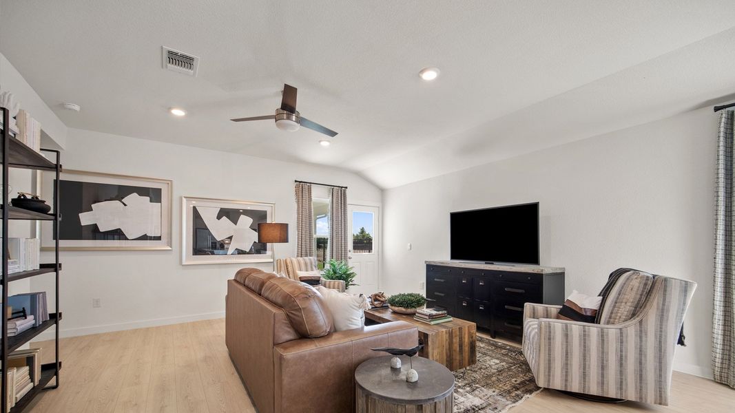 Representative furnished interior of a home built from the The Forest by D.R. Horton in Trails at Wildhorse, Austin (Image 11). Representative furnished interior of a home built from the The Forest by D.R. Horton in Trails at Wildhorse, Austin (Image 11).