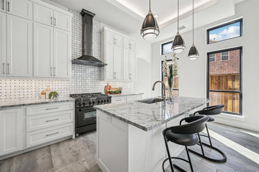 Spacious kitchen to prepare meals for loved ones to share on the lake.