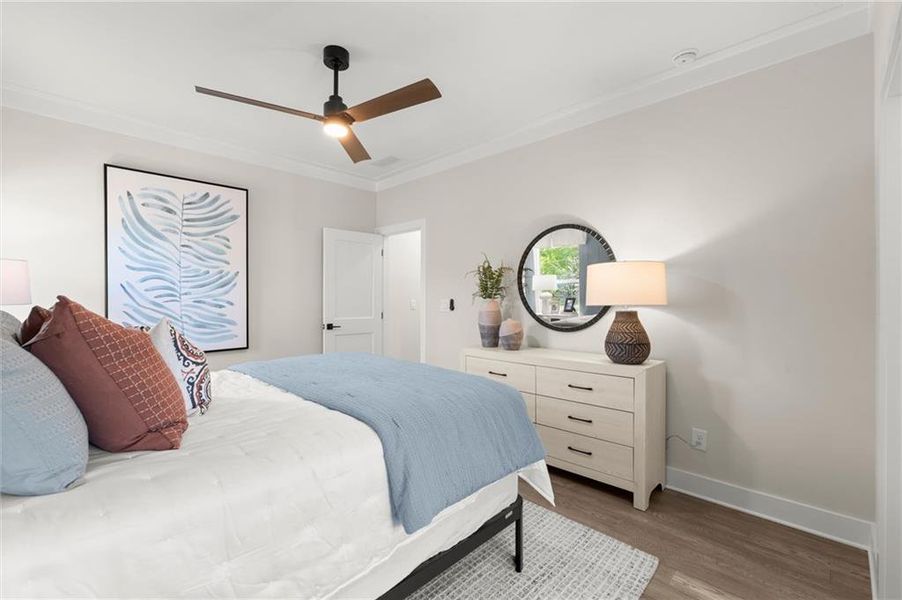 Furnished interior view inside a new home in Hillgrove Preserve, Powder Springs (Image 12).