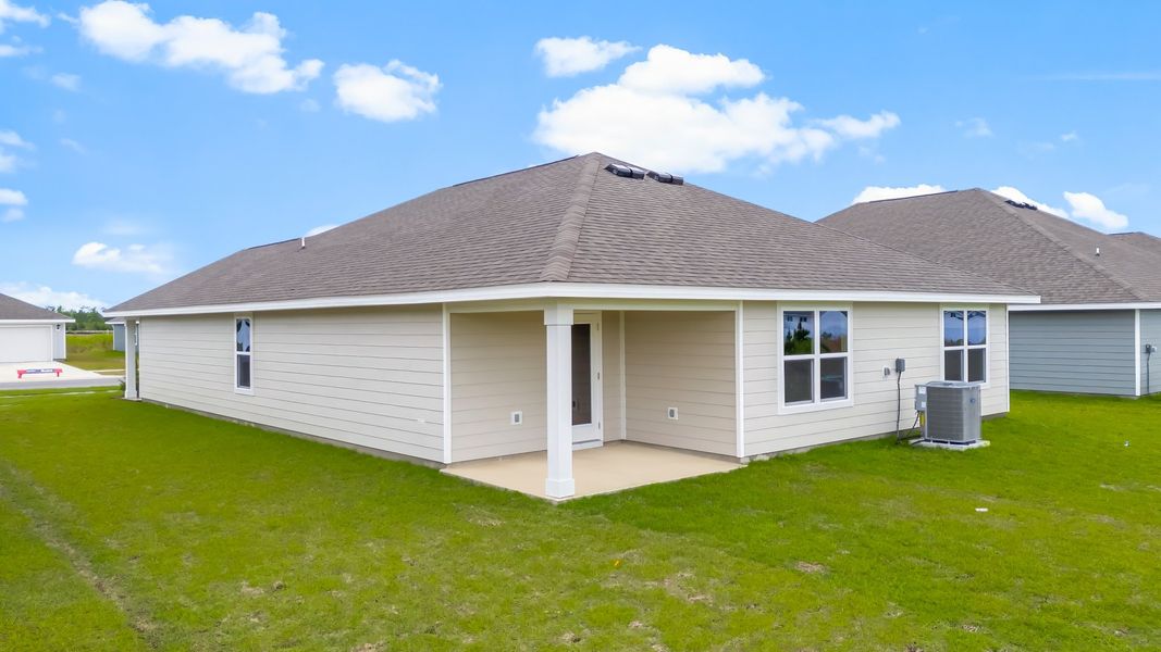 Representative exterior photo of a completed home built from the The Cali by D.R. Horton in Liberty, Panama City, FL (Image 21).
