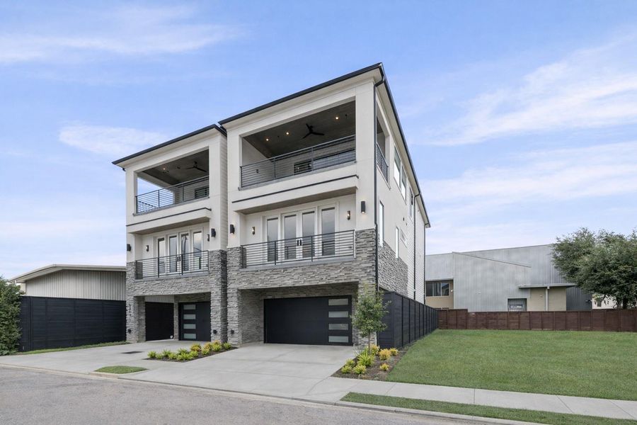 Modern new construction with elevated design in the heart of Rice Military.