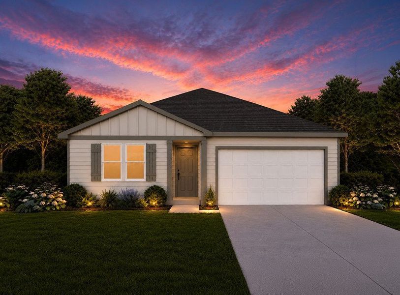 Front exterior of a new home in Somerset, Hillsboro, TX, highlighting curb appeal (Image 1). Front exterior of a new home in Somerset, Hillsboro, TX, highlighting curb appeal (Image 1).