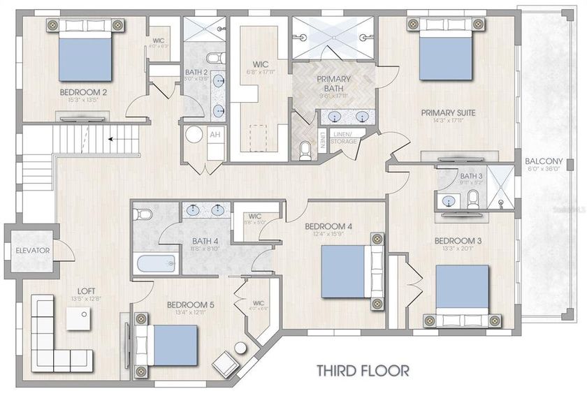 2D floor plan layout of this home in , Treasure Island, FL (Image 38).