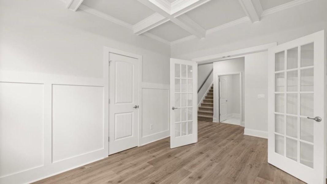 Spacious, unfurnished interior of a new home in Hamptons at Riverwood North, Dallas (Image 38).