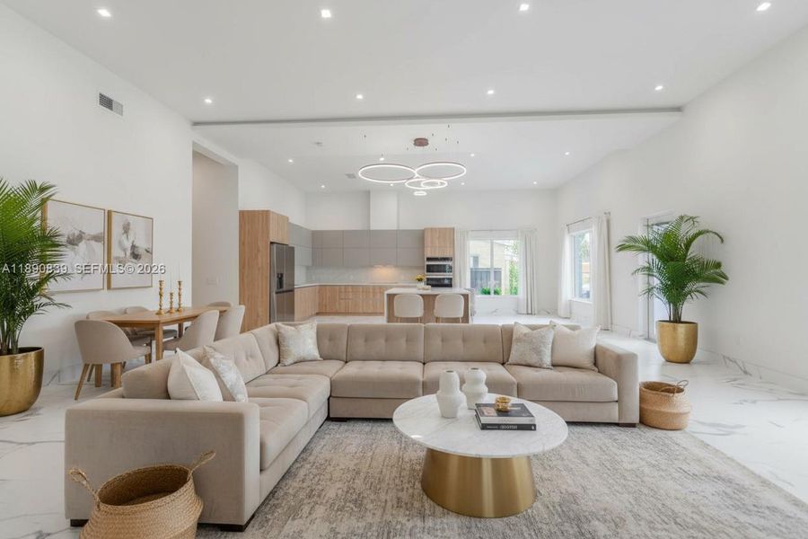 Furnished interior view inside a new home in , Hallandale Beach (Image 10).