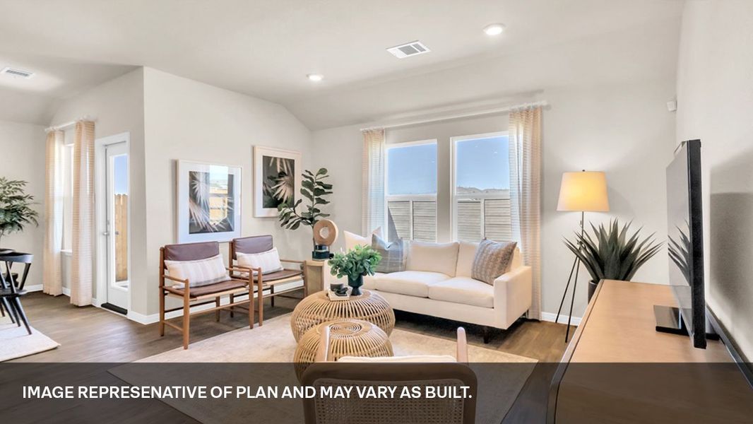 Furnished interior view inside a new home in Bar W Ranch, Leander (Image 16).