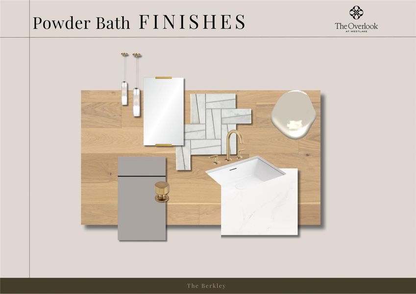Sample of building materials used in homes in The Overlook at Westlake, Austin (Image 7).