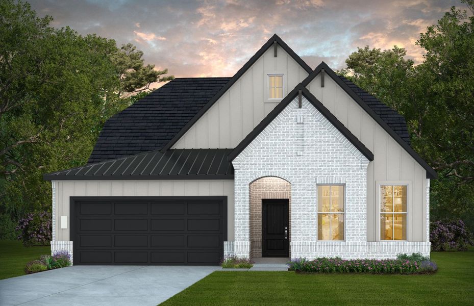 Representative exterior photo of a completed home built from the Harvard by Pulte Homes in Blue Creek Trails, Richmond, TX (Image 22). Representative exterior photo of a completed home built from the Harvard by Pulte Homes in Blue Creek Trails, Richmond, TX (Image 22).