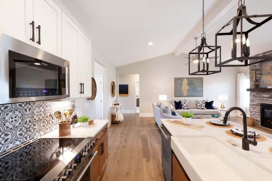 Representative furnished interior of a home built from the Carver by Caviness & Cates Communities in Maggie Way, Wendell (Image 109).