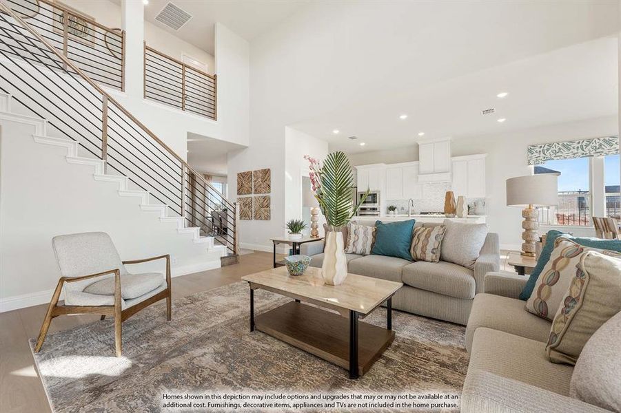 Furnished interior view inside a new home in ArrowBrooke, Aubrey (Image 15).