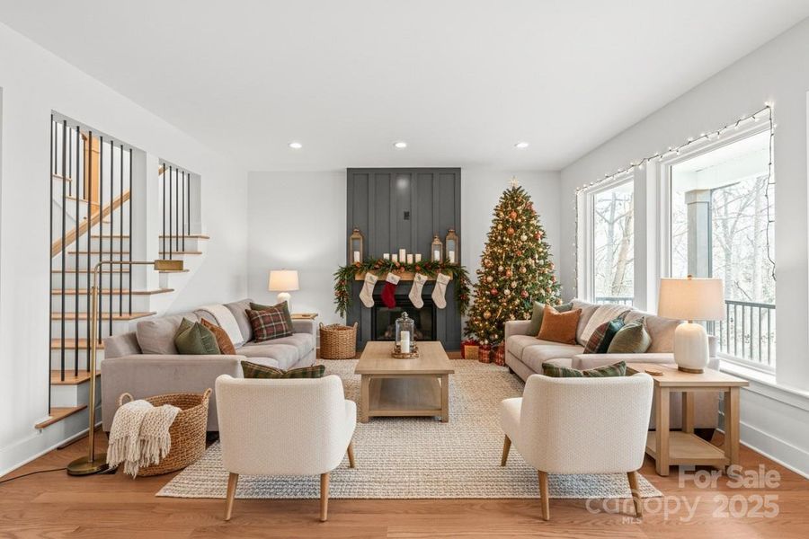 Furnished interior view inside a new home in , Hickory (Image 8).
