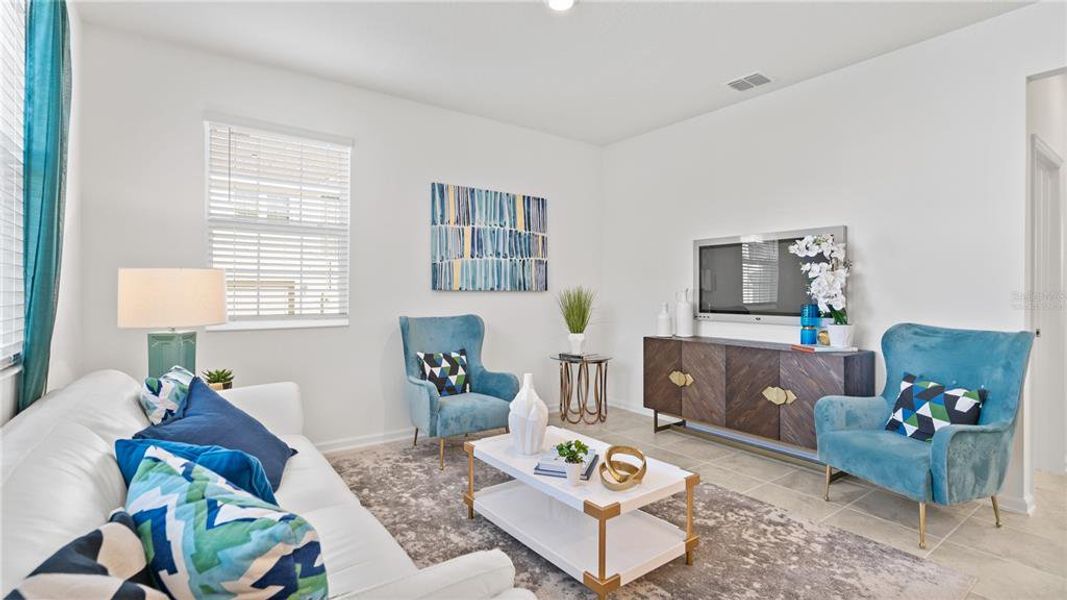 Furnished interior view inside a new home in , St. Cloud (Image 5). Furnished interior view inside a new home in , St. Cloud (Image 5).