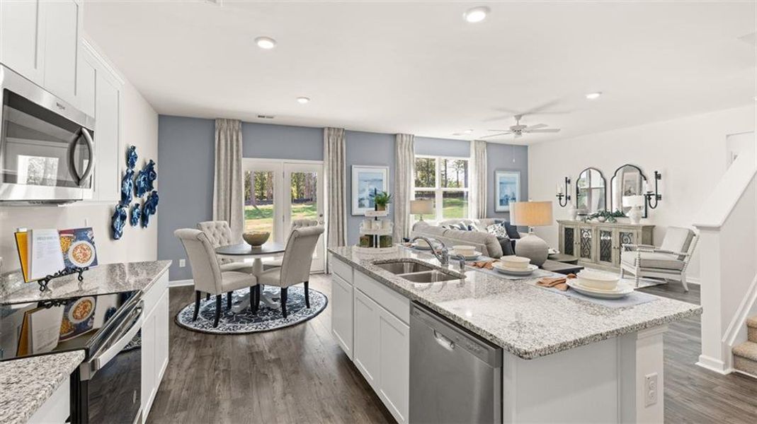 Furnished interior view inside a new home in Jackson Landing, Jefferson (Image 19). Furnished interior view inside a new home in Jackson Landing, Jefferson (Image 19).