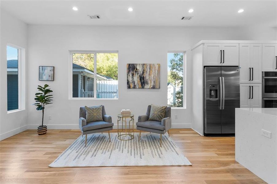 Furnished interior view inside a new home in , Atlanta (Image 31). Furnished interior view inside a new home in , Atlanta (Image 31).