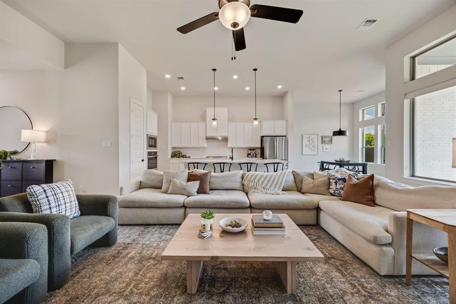 Furnished interior view inside a new home in Monterra - Classics, Fate (Image 11). Furnished interior view inside a new home in Monterra - Classics, Fate (Image 11).