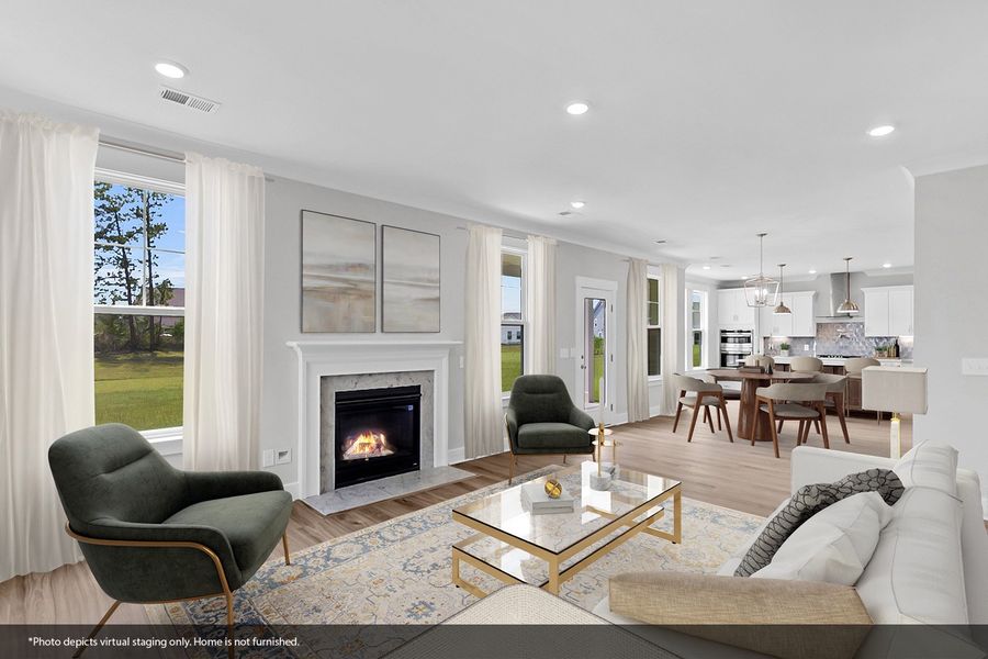 Furnished interior view inside a new home in Pebble Branch, Chapin (Image 4).
