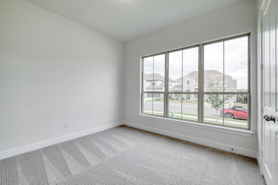 Spacious, unfurnished interior of a new home in Santa Rita Ranch - 60', Liberty Hill (Image 19). Spacious, unfurnished interior of a new home in Santa Rita Ranch - 60', Liberty Hill (Image 19).
