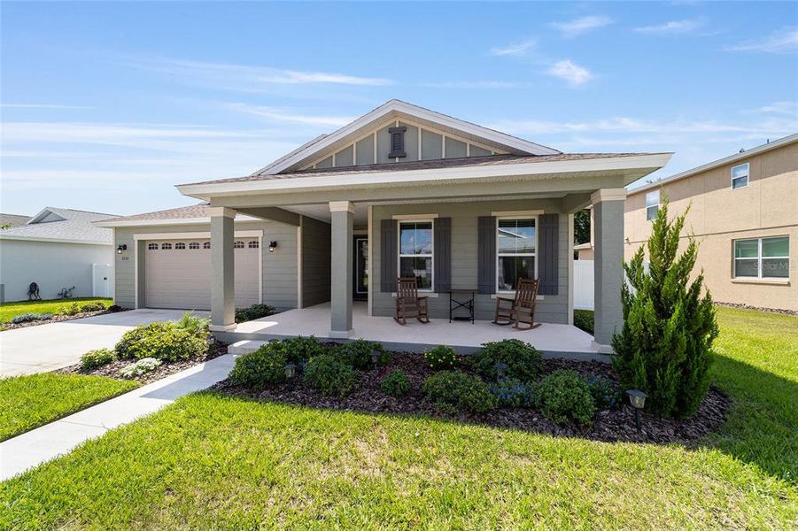 Front exterior of a new home in , Ocala, FL, highlighting curb appeal (Image 27). Front exterior of a new home in , Ocala, FL, highlighting curb appeal (Image 27).