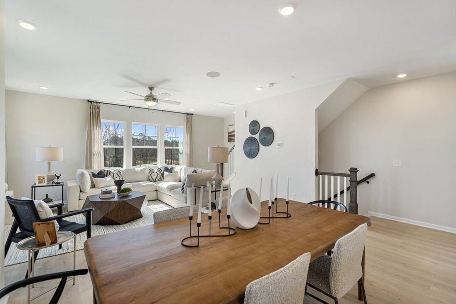 Furnished interior view inside a new home in Silverstone, Knightdale (Image 5).