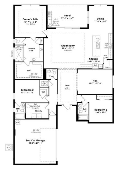 2D floor plan layout for the Rebecca by Kolter Homes in Esprit at Avenir, Palm Beach Gardens, FL (Image 5). 2D floor plan layout for the Rebecca by Kolter Homes in Esprit at Avenir, Palm Beach Gardens, FL (Image 5).