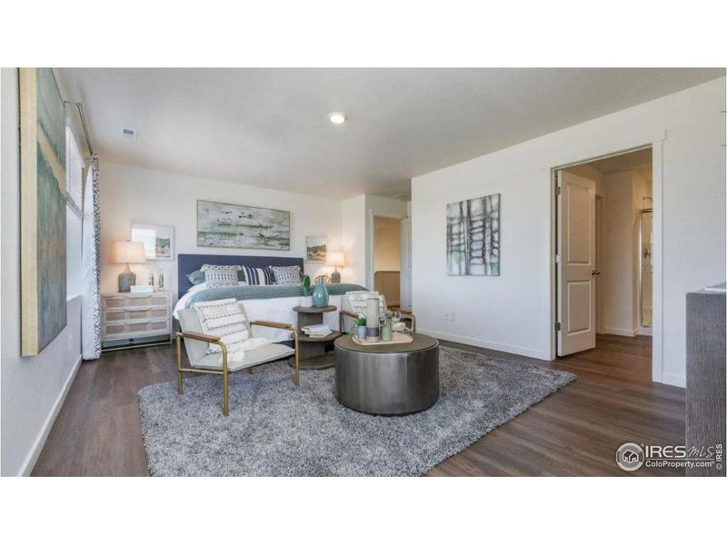 Furnished interior view inside a new home in Fossil Creek Ranch, Windsor (Image 10).