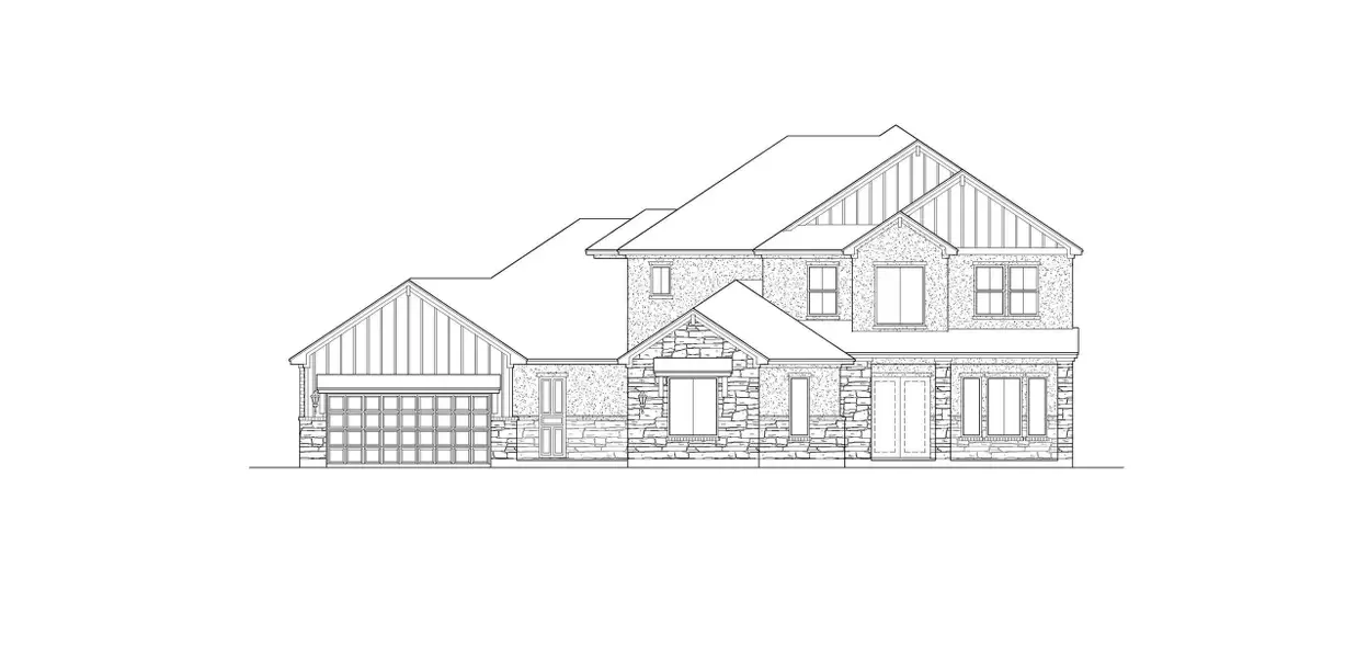 Representative rendering of the exterior for the Kline by Scott Felder Homes (Image 1). Representative rendering of the exterior for the Kline by Scott Felder Homes (Image 1).