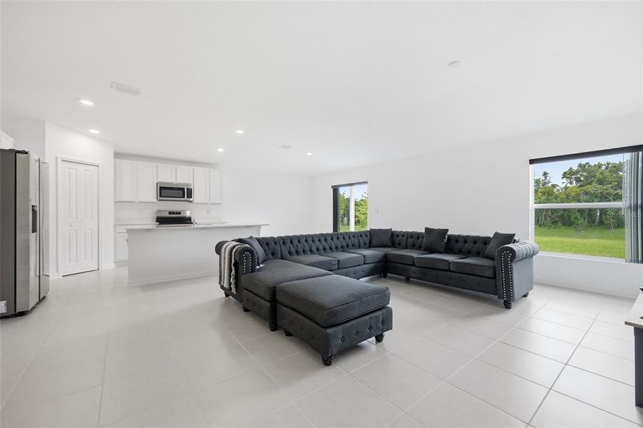 Furnished interior view inside a new home in Oak Hammock, Deland (Image 13). Furnished interior view inside a new home in Oak Hammock, Deland (Image 13).