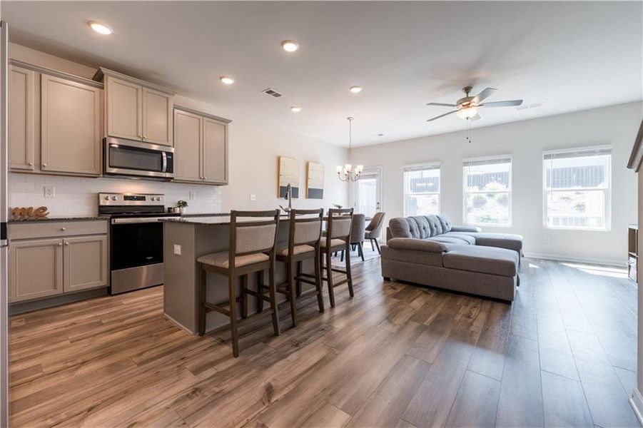 Furnished interior view inside a new home in , Hoschton (Image 17).