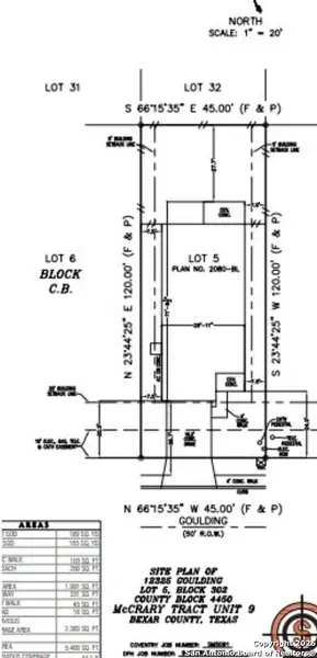 2D floor plan layout of this home in Davis Ranch, San Antonio, TX (Image 2).
