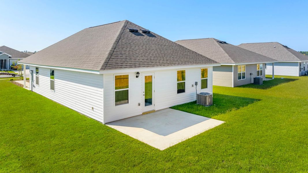 Representative exterior photo of a completed home built from the The Celeste by D.R. Horton in Park Place, Panama City, FL (Image 23).