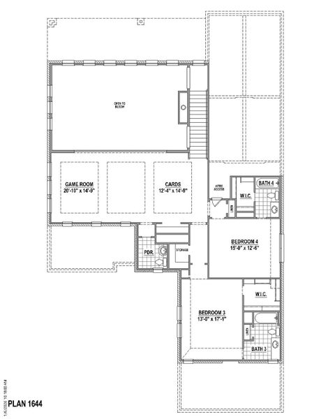 Plan 1644 2nd floor