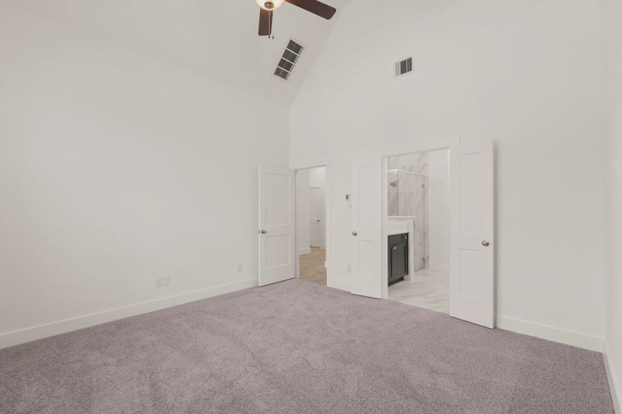 Representative unfurnished interior of a home built from the St Andrews by Chesmar Homes in Riceland Alley Loads, Mont Belvieu (Image 56).