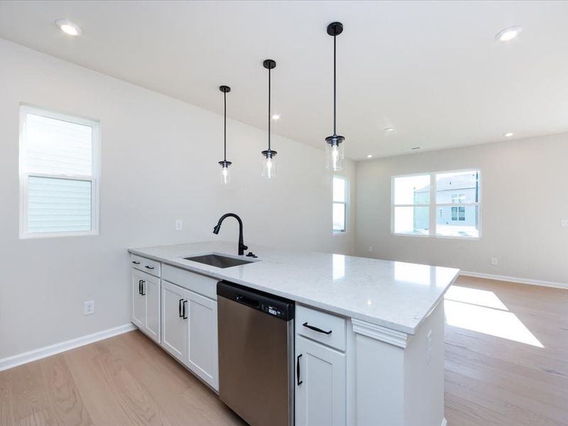 Furnished interior view inside a new home in Fifteen 15 Cannon, Charlotte (Image 8).