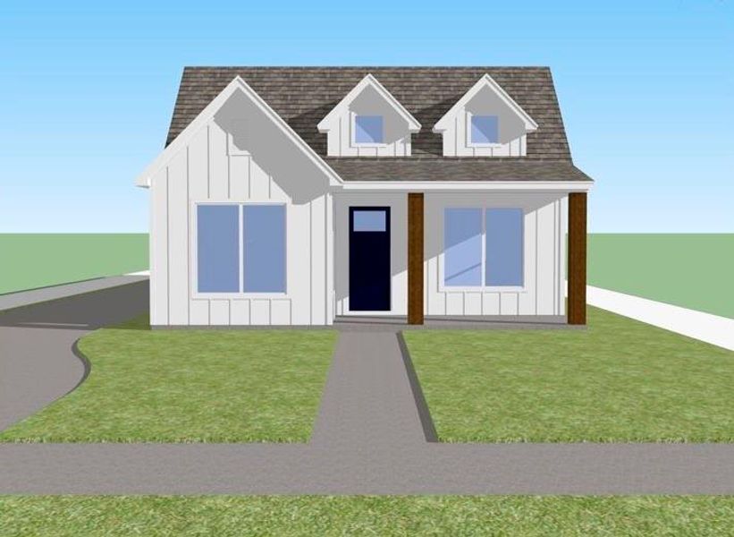 Exterior rendering of this home design in , Waco, TX (Image 4).
