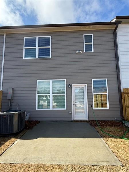 Exterior details and patio area of a home in Somerset at Riverbrook, Gainesville (Image 4). Exterior details and patio area of a home in Somerset at Riverbrook, Gainesville (Image 4).