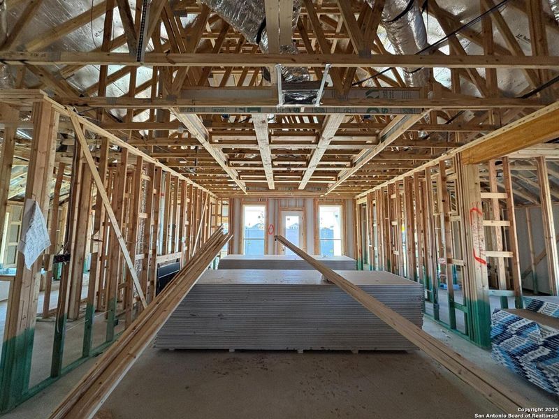 In-progress construction of a new home in Saddlebrook Ranch, Schertz, TX (Image 37).