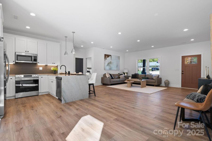 Furnished interior view inside a new home in , Hickory (Image 11).